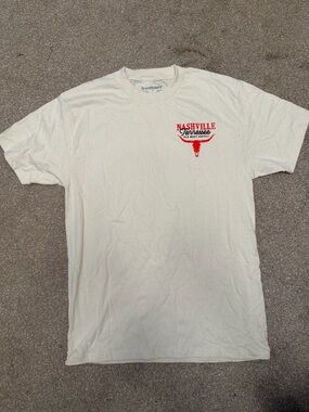 Nashville Tennessee Red Logo Tee - White
